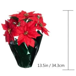 Top 10 🎉 Red Potted Poinsettia with Green Foil by Ashland® 😉 -Ashlandty Shop 10676022 3