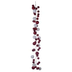 Coupon ✔️ 6ft. Red & White Ball Ornament Garland by Ashland® ⭐ -Ashlandty Shop 10676033 2