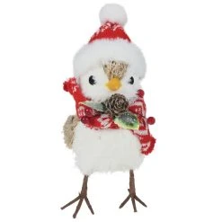 Best reviews of ✨ 7.5" Bird with Red & White Hat & Scarf Natural Décor Accent by Ashland® 🔔