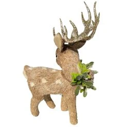Cheap ⌛ 16.5" Standing Deer with Mistletoe Natural Décor Accent by Ashland® 🌟 -Ashlandty Shop 10676181 2