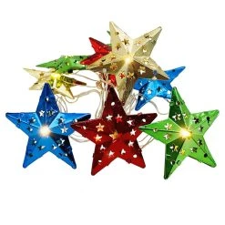 Discount 🔥 Assorted 10ct. Warm White Pierced Metal Star LED Crafting Lights by Ashland® 👍 -Ashlandty Shop 10676617 2