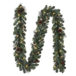 Best deal 💯 9ft. Pre-Lit Mixed Pine & Pinecone Garland by Ashland® ⭐