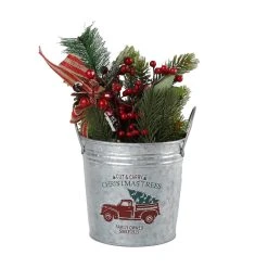 New 🤩 7.6" Holiday Truck Metal Bucket with Handles by Ashland® ⌛ -Ashlandty Shop 10676688 2