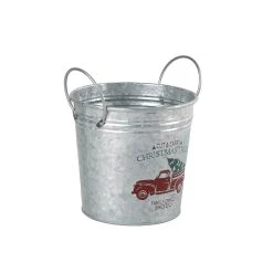 New 🤩 7.6" Holiday Truck Metal Bucket with Handles by Ashland® ⌛ -Ashlandty Shop 10676688 3