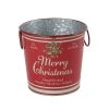 Cheapest ⌛ 6.6" Red Merry Christmas Metal Bucket with Handles by Ashland® 💯 -Ashlandty Shop 10676690 1
