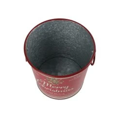 Cheapest ⌛ 6.6" Red Merry Christmas Metal Bucket with Handles by Ashland® 💯 -Ashlandty Shop 10676690 5