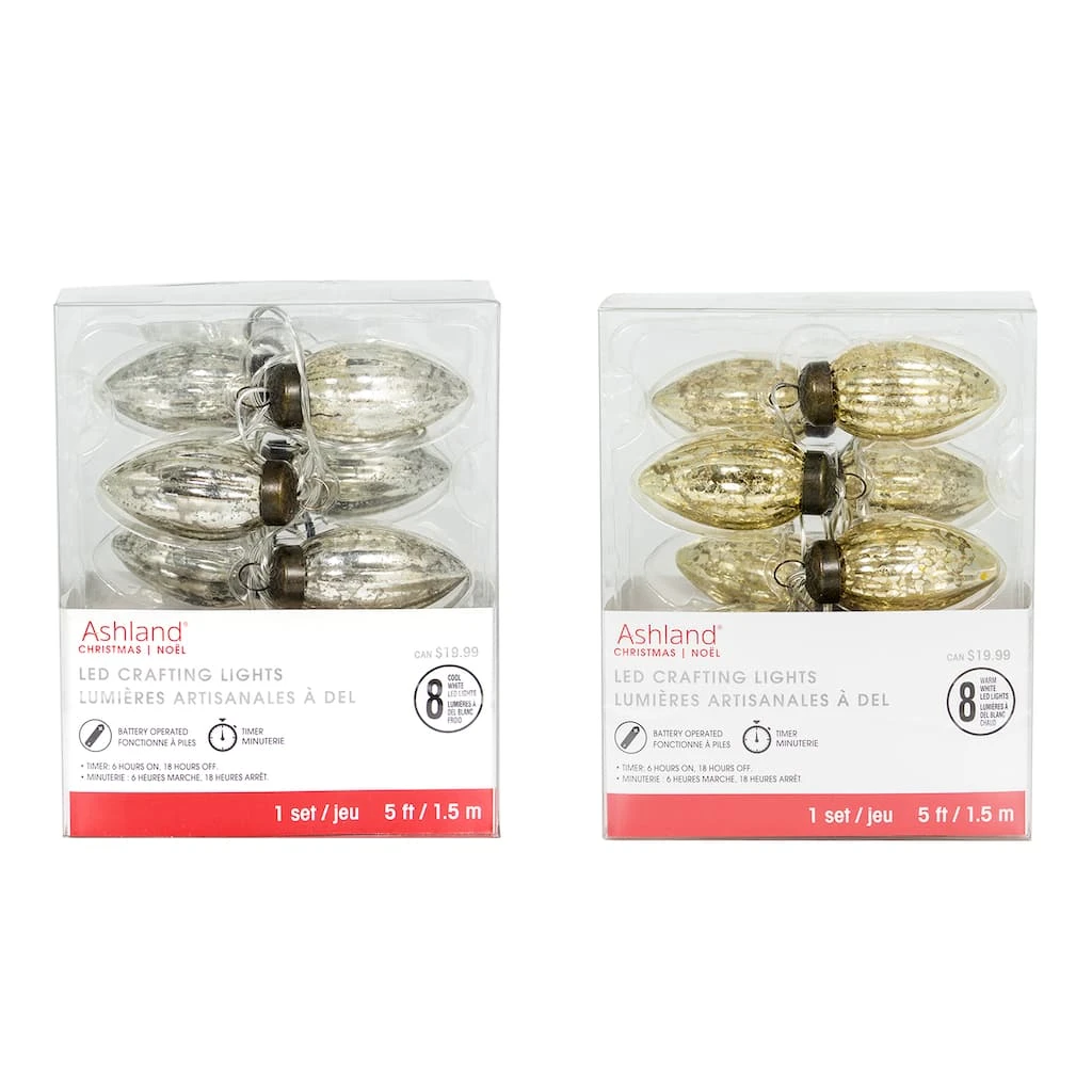 Budget ⌛ Assorted 8ct. Long Mercury Ornament LED Crafting Lights by Ashland® 🎁 3 Budget ⌛ Assorted 8ct. Long Mercury Ornament LED Crafting Lights by Ashland® 🎁