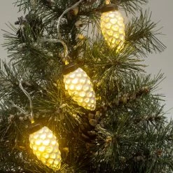 Best reviews of 🧨 8ct. White Pinecone LED Crafting Lights by Ashland® ⭐ -Ashlandty Shop 10677022 4
