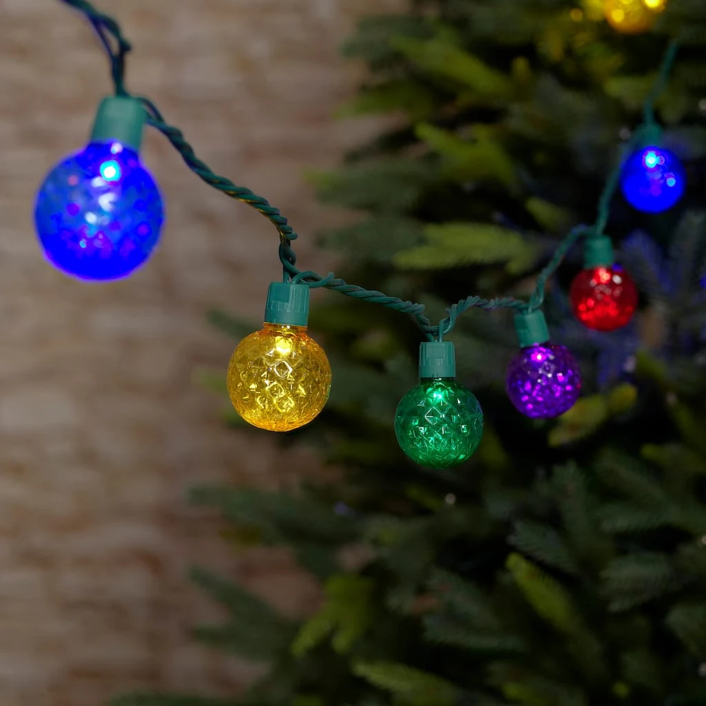 Discount π 35ct. Multicolor LED Diamond Cut G40 String Lights by Ashland® π 4 Discount π 35ct. Multicolor LED Diamond Cut G40 String Lights by Ashland® π - Image 2