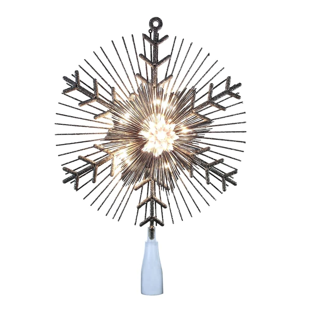 Discount π 14.5" Silver Lighted Tinsel Starburst Tree Topper by Ashland® π 4 Discount π 14.5" Silver Lighted Tinsel Starburst Tree Topper by Ashland® π - Image 2