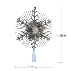 Discount π 14.5" Silver Lighted Tinsel Starburst Tree Topper by Ashland® π 9 Discount π 14.5" Silver Lighted Tinsel Starburst Tree Topper by Ashland® π -Ashlandty Shop 10677082 4