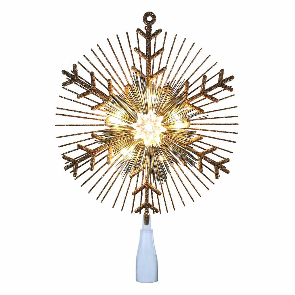 Cheapest ⭐ 14.5" Gold Lighted Tinsel Starburst Tree Topper by Ashland® ✔️ 4 Cheapest ⭐ 14.5" Gold Lighted Tinsel Starburst Tree Topper by Ashland® ✔️ - Image 2
