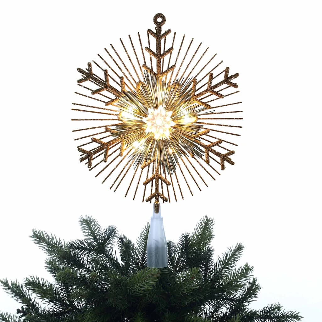 Cheapest ⭐ 14.5" Gold Lighted Tinsel Starburst Tree Topper by Ashland® ✔️ 5 Cheapest ⭐ 14.5" Gold Lighted Tinsel Starburst Tree Topper by Ashland® ✔️ - Image 3