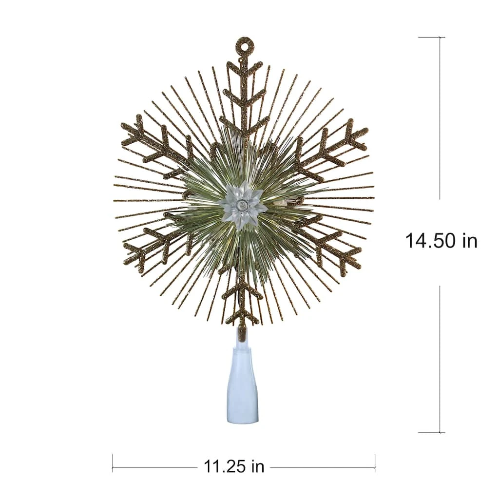 Cheapest ⭐ 14.5" Gold Lighted Tinsel Starburst Tree Topper by Ashland® ✔️ 6 Cheapest ⭐ 14.5" Gold Lighted Tinsel Starburst Tree Topper by Ashland® ✔️ - Image 4