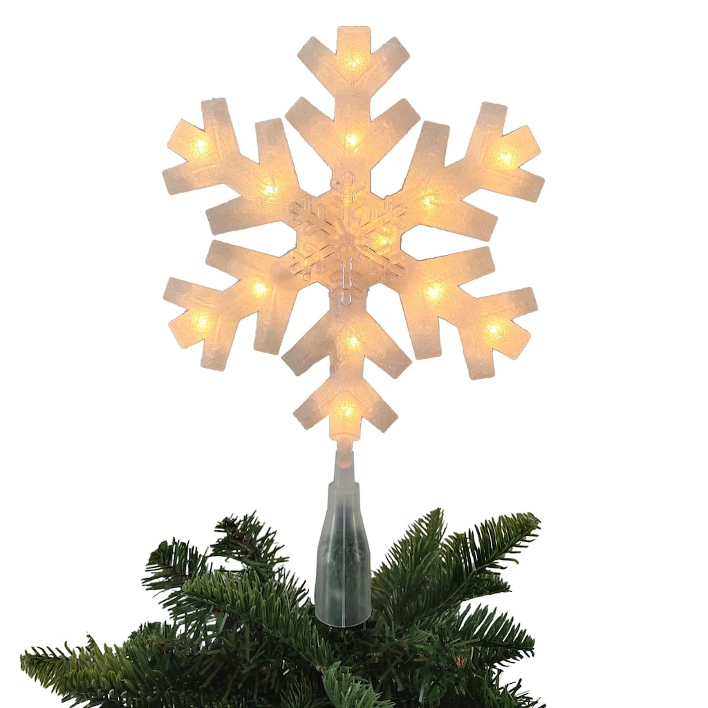 Outlet π 12" White Lighted Snowflake Tree Topper by Ashland® π 4 Outlet π 12" White Lighted Snowflake Tree Topper by Ashland® π - Image 2