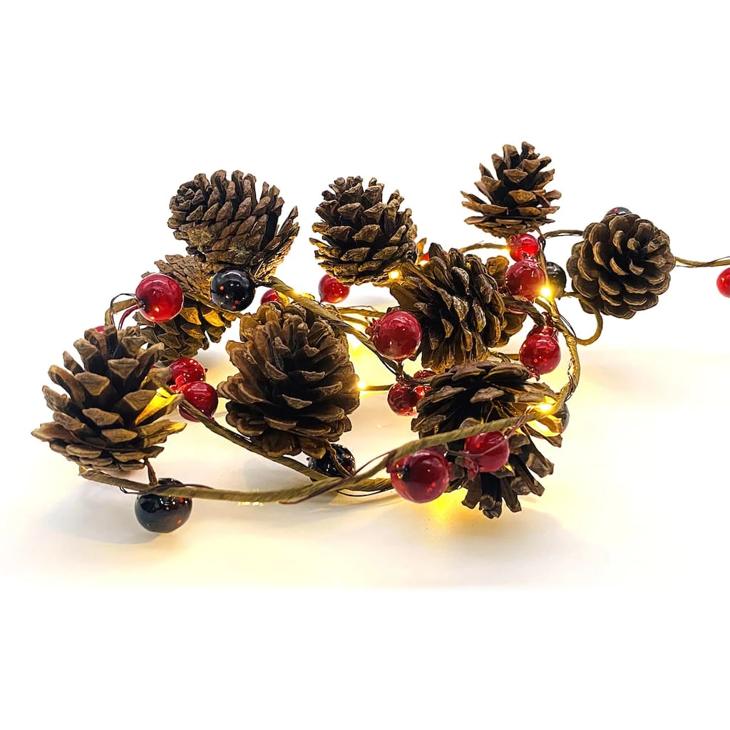 Best deal π Assorted 18ct. LED Red Berry & Pinecone Garland Crafting String Lights by Ashland® π 5 Best deal π Assorted 18ct. LED Red Berry & Pinecone Garland Crafting String Lights by Ashland® π - Image 3