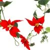 Budget 🎁 6ft. Red Poinsettia Garland by Ashland® 💯 -Ashlandty Shop 10677904 1