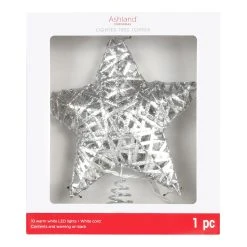Discount ✨ 11" Silver Grapevine Star LED Tree Topper by Ashland® ❤️
