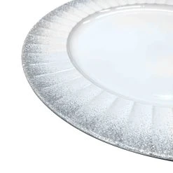 Promo 🥰 Silver Wave Charger Plate by Ashland® ⌛ -Ashlandty Shop 10677976 2