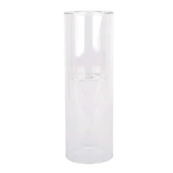 Coupon ✨ 10" Clear Glass Dual Cylinder Candle Holder by Ashland® ⌛