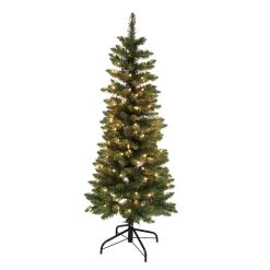 Coupon ⌛ 4.5ft. Pre-Lit Artificial ❄ Christmas Tree, Clear Lights by Ashland® 😉