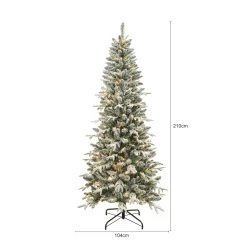 Cheapest ⌛ 7ft. Pre-Lit Snowy Spruce Artifical Christmas Tree, Warm White Micro LED Lights by Ashland® 🔔 -Ashlandty Shop 10694616 3