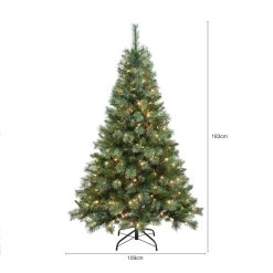 Best Sale ✨ 6ft. Pre-Lit Pioneer Pine Artificial ❄ Christmas Tree, Clear Micro LED Lights by Ashland® 😉 -Ashlandty Shop 10694713 3