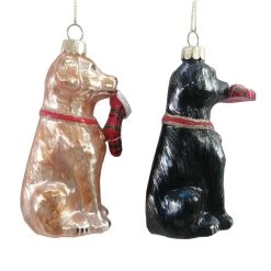 Discount 💯 Assorted 4" Glass Lab 🎁 Dog Ornament by Ashland® ❄ Christmas ⭐ -Ashlandty Shop 10697622 2