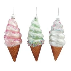 Best Pirce ✔️ Assorted 6.5" Glass Ice Cream Ornament by Ashland® 😉 Christmas 👍