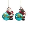Deals ⌛ Assorted 4" Glass Santa & World Ornament by Ashland® 😉 Christmas ✔️ -Ashlandty Shop 10697664 1