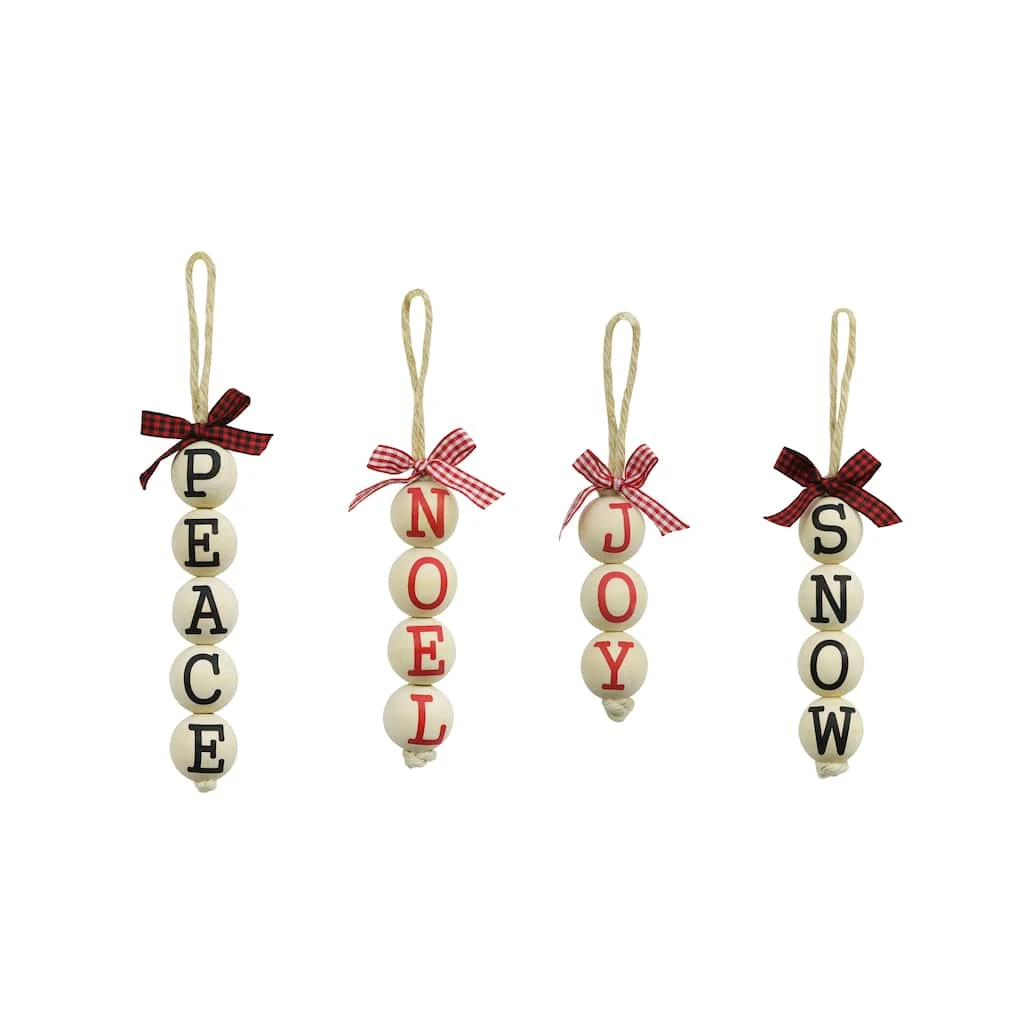 New β Assorted Christmas Sentiment on Beads Ornament by Ashland® π₯ 3 New β Assorted Christmas Sentiment on Beads Ornament by Ashland® π₯