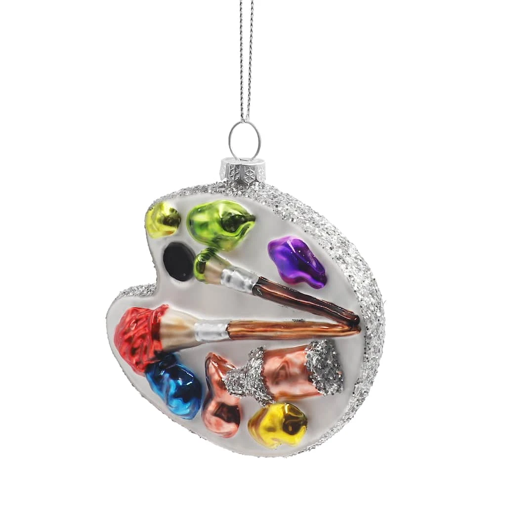 Promo π Multicolor Glass Painter's Palette Ornament by Ashland® β¨ 4 Promo π Multicolor Glass Painter's Palette Ornament by Ashland® β¨ - Image 2