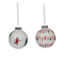 Promo ✨ Assorted Decorated Glass Ball Ornament by Ashland® ❤️