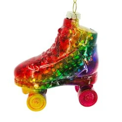 Budget 🥰 3.8'' Rainbow Skate Glass Christmas Ornament by Ashland® 🔥 -Ashlandty Shop 10697812 2