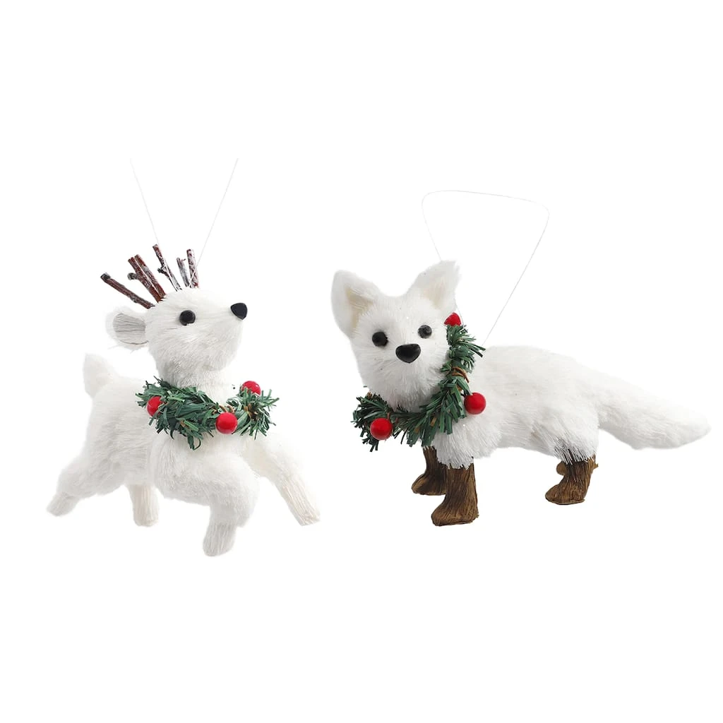Flash Sale 🎁 Assorted White Winter Animal Ornament by Ashland® Christmas 👏 3 Flash Sale 🎁 Assorted White Winter Animal Ornament by Ashland® Christmas 👏