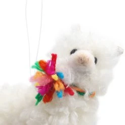 Flash Sale ✨ White Fluffy Llama Ornament by Ashland® 🔔 Christmas 🔔 -Ashlandty Shop 10697952 2