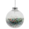 Flash Sale ✨ Clear Glitter Plastic Ball Ornament by Ashland® ❄ Christmas 🔔 -Ashlandty Shop 10697996 1