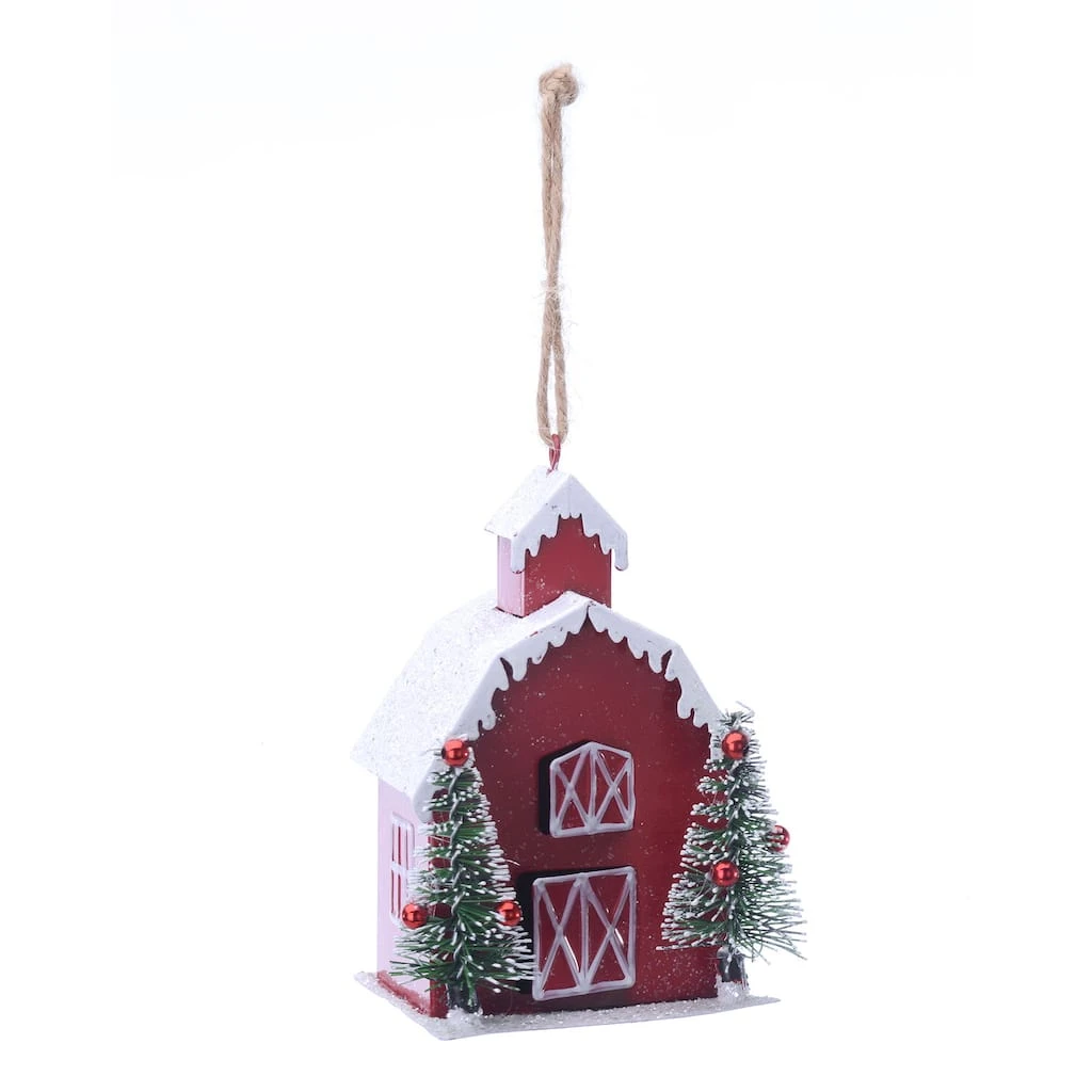 Budget ❤️ 3.25'' Red Barn Metal 🧨 Christmas Ornament by Ashland® ⌛ 3 Budget ❤️ 3.25'' Red Barn Metal 🧨 Christmas Ornament by Ashland® ⌛