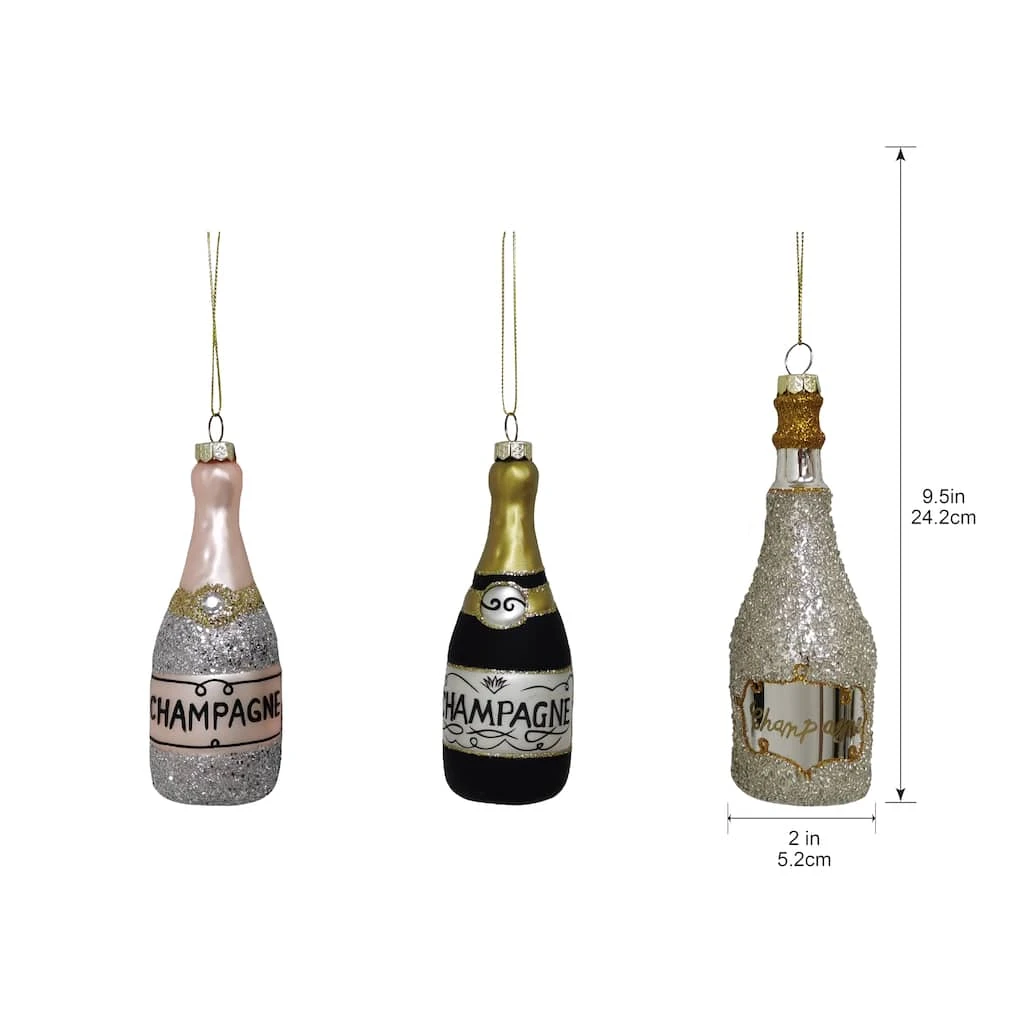Flash Sale ⌛ Assorted Glass Champagne Ornament by Ashland® ✔️ 6 Flash Sale ⌛ Assorted Glass Champagne Ornament by Ashland® ✔️ - Image 4