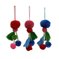 Outlet 😉 Assorted Fabric Pom-Pom Ornament by Ashland® 🧨