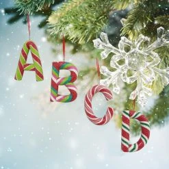 Cheapest 😉 Assorted Monogram Candy Cane Ornament by Ashland® 💯 10 Cheapest 😉 Assorted Monogram Candy Cane Ornament by Ashland® 💯 -Ashlandty Shop 10698211 3
