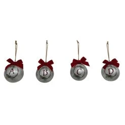 Discount ✨ Assorted Galvanized Monogram Ball Ornament by Ashland® ✔️ -Ashlandty Shop 10698217 4