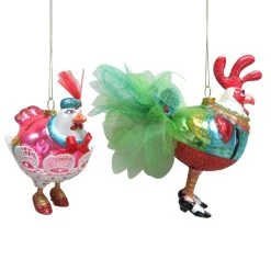 Coupon 🛒 Assorted Glass Chicken Ornament by Ashland® 🎁 -Ashlandty Shop 10698354 2