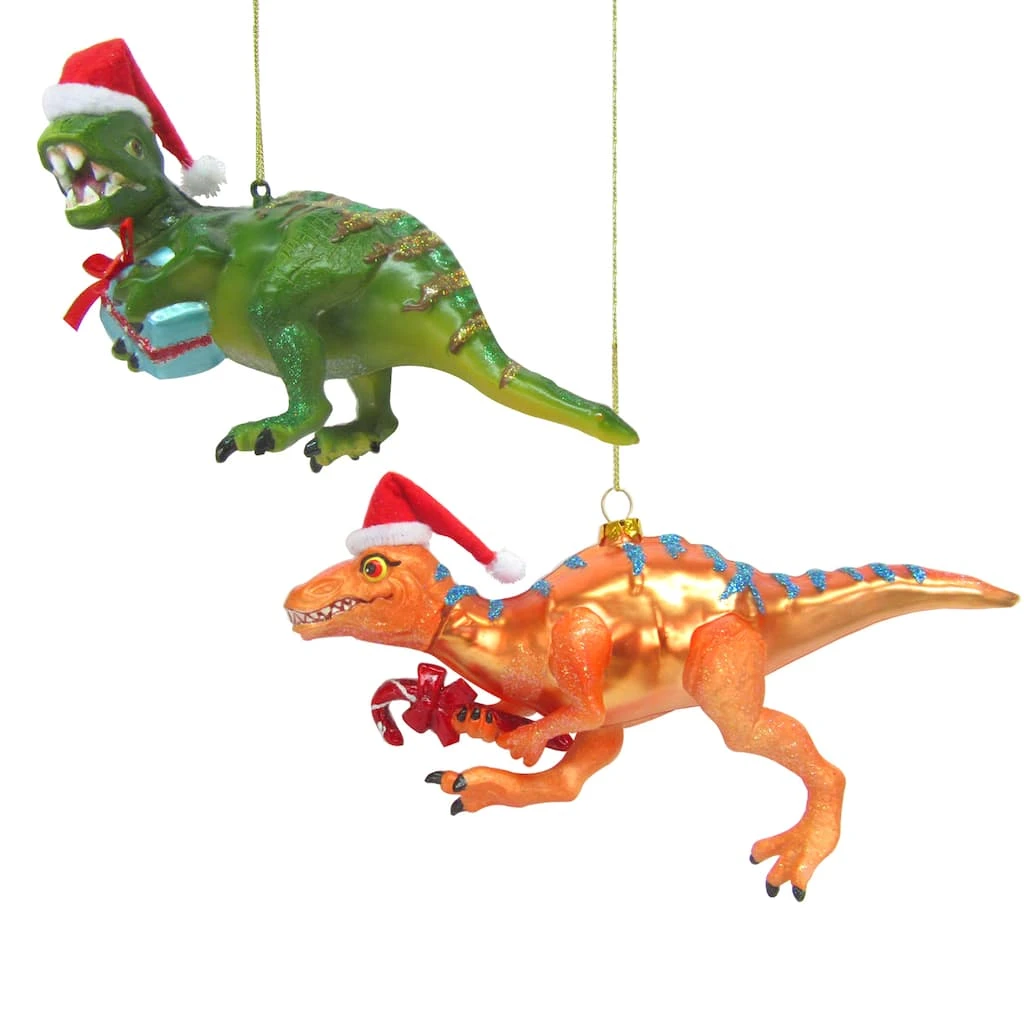 Best deal ⌛ Assorted Glass T. Rex Ornament by Ashland® ⌛ 3 Best deal ⌛ Assorted Glass T. Rex Ornament by Ashland® ⌛