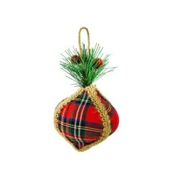 New ⭐ Assorted Plaid Ornament with Holly by Ashland® 😀 -Ashlandty Shop 10698387 3
