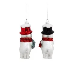 Buy 🎉 Assorted Glass Vintage Snowman Ornament by Ashland® ❤️ -Ashlandty Shop 10698388 4