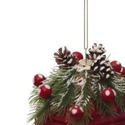 Outlet ✔️ 5.5'' Red Lantern Glass ❄ Christmas Ornament by Ashland® 🎁 -Ashlandty Shop 10698395 3