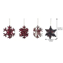 Buy 😉 Assorted Plaid Snowflake Ornament by Ashland® 👍 -Ashlandty Shop 10698406 3