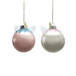 Outlet 🌟 Assorted 4" Glass Unicorn Ball Ornament by Ashland® 🔔 -Ashlandty Shop 10698447 2