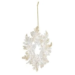 Cheapest ❤️ Clear & Glittery Gold Wreath Ornament by Ashland® ⌛ -Ashlandty Shop 10698496 2